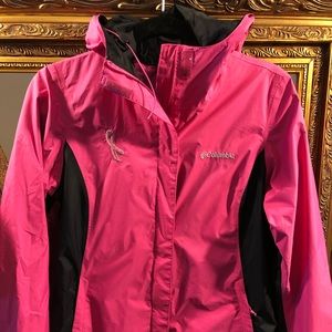 Columbia PINK rain jacket